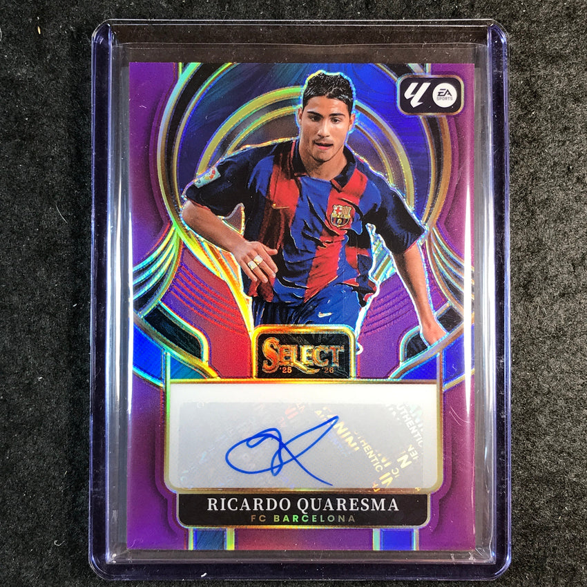 2025-26 Select La Liga RICARDO QUARESMA Select Signatures Auto Purple 42/49