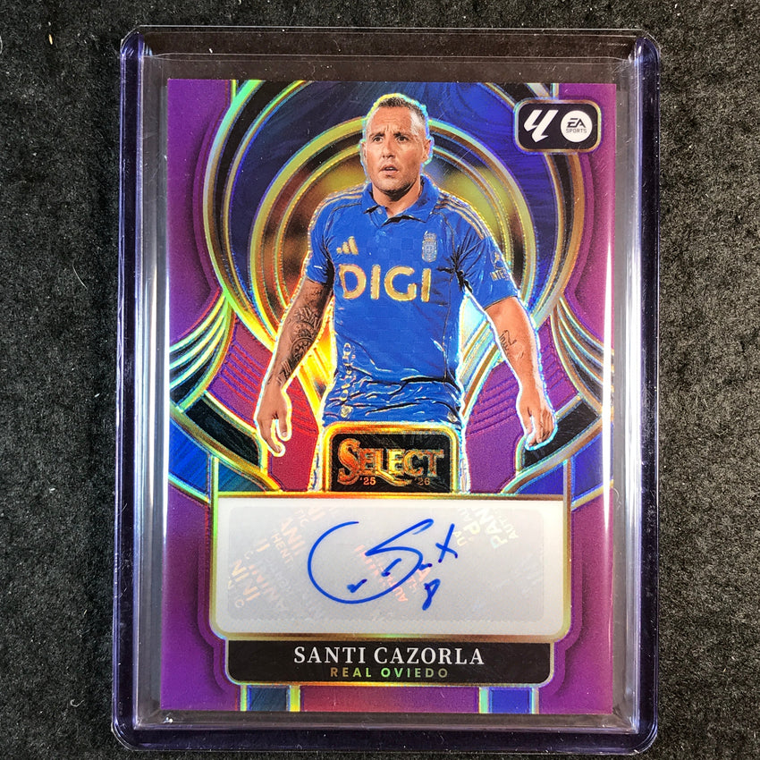 2025-26 Select La Liga SANTI CAZORLA Select Signatures Auto Purple 35/49