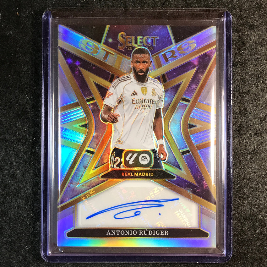2025-26 Select La Liga ANTONIO RUDIGER Star Signatures Auto Silver #ST-AR
