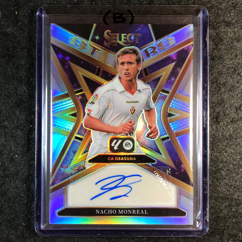2025-26 Select La Liga NACHO MONREAL Star Signatures Auto Silver #ST-NMO (B)