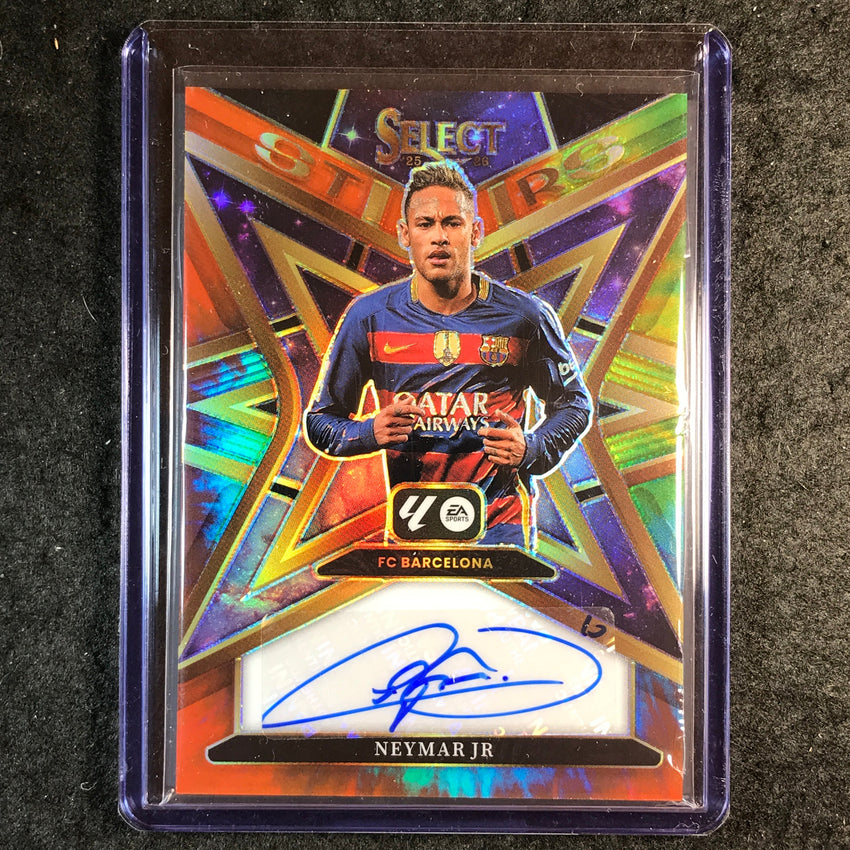 2025-26 Select La Liga NEYMAR JR. Star Signatures Auto Tie-Dye 12/25