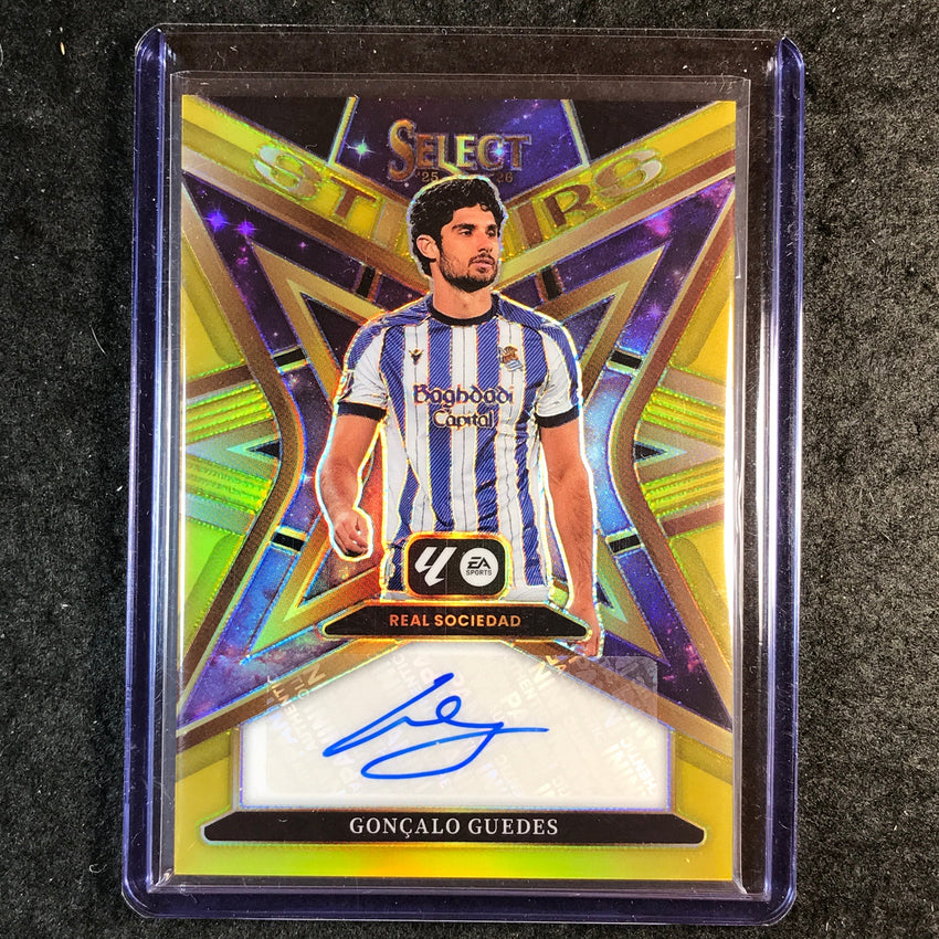 2025-26 Select La Liga GONCALO GUEDES Star Signatures Auto Gold 3/10