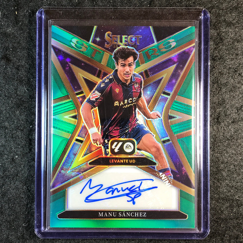 2025-26 Select La Liga MANU SANCHEZ Star Signatures Auto Green 2/5