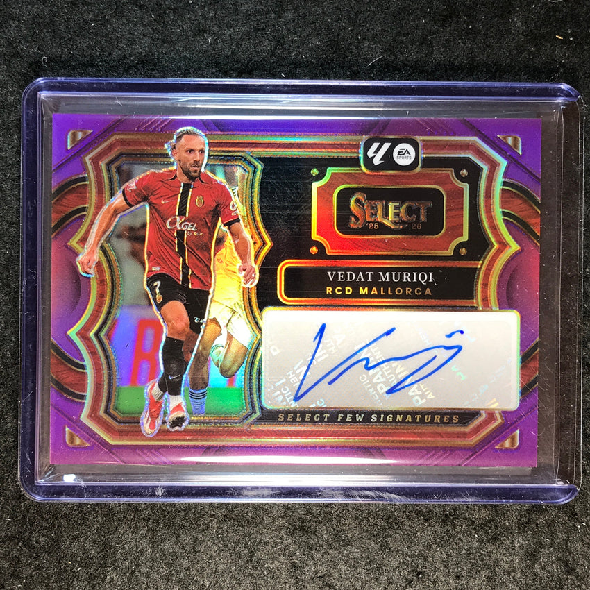 2025-26 Select La Liga VEDAT MURIQI Select Few Signatures Auto Purple 8/49