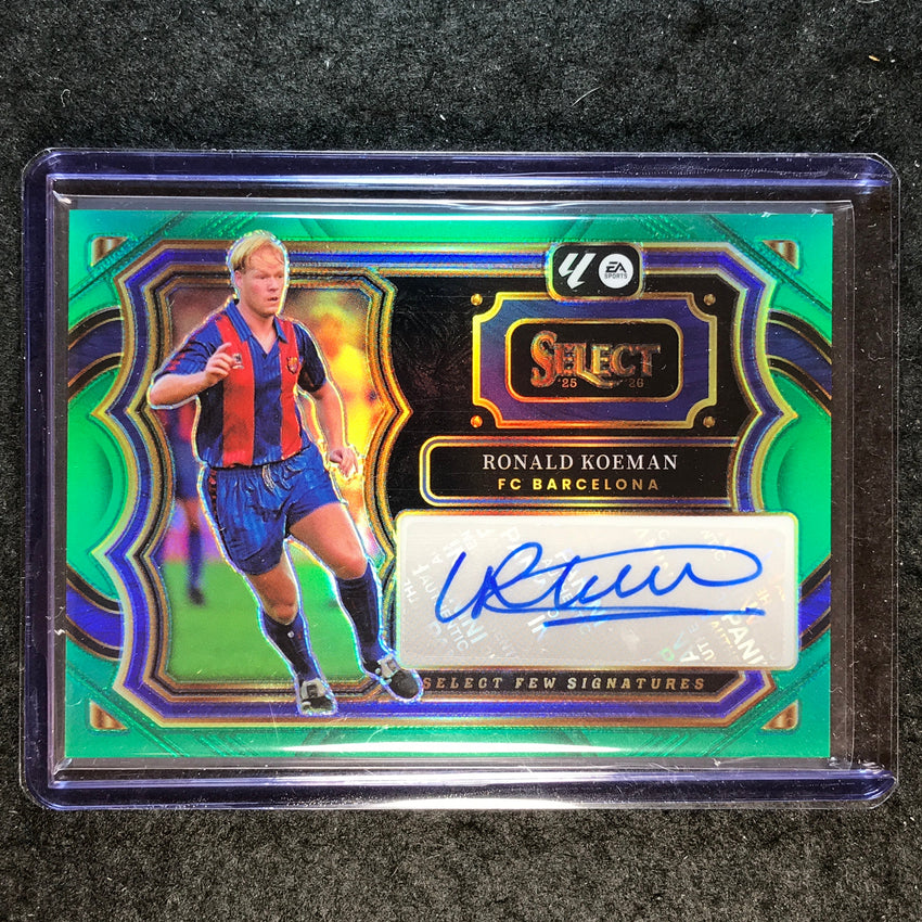 2025-26 Select La Liga RONALD KOEMAN Select Few Signatures Auto Green 5/5