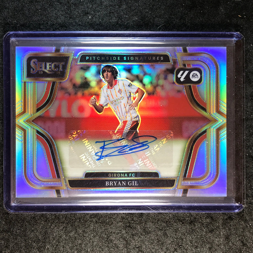 2025-26 Select La Liga BRYAN GIL Pitchside Signatures Auto Silver #PS-BG