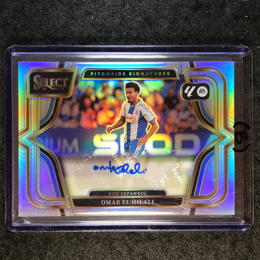 2025-26 Select La Liga OMAR EL HILALI Pitchside Signatures Auto Silver #DEH (B)