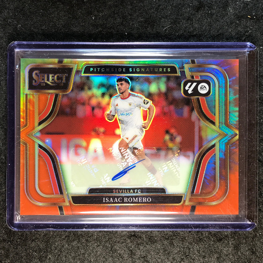 2025-26 Select La Liga ISAAC ROMERO Pitchside Signatures Auto Tie-Dye 20/25