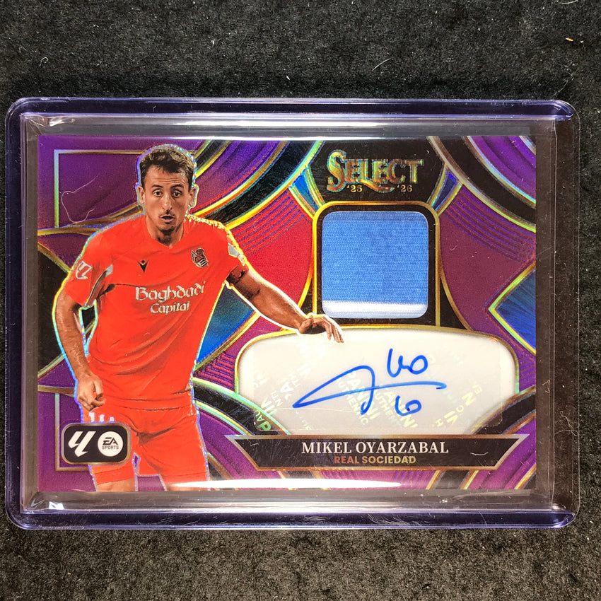 2025-26 Select La Liga MIKEL OYARZABAL Autographed Memorabilia Purple 6/49