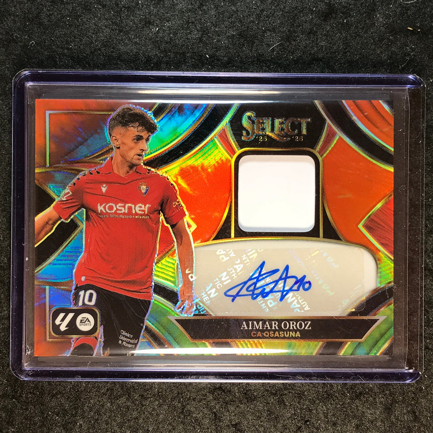 2025-26 Select La Liga AIMAR OROZ Autographed Memorabilia Tie-Dye 17/25