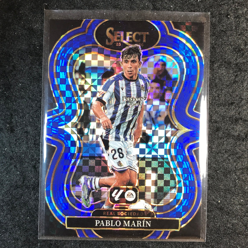 2025-26 Select La Liga PABLO MARIN Mezzanine Blue Checker #168