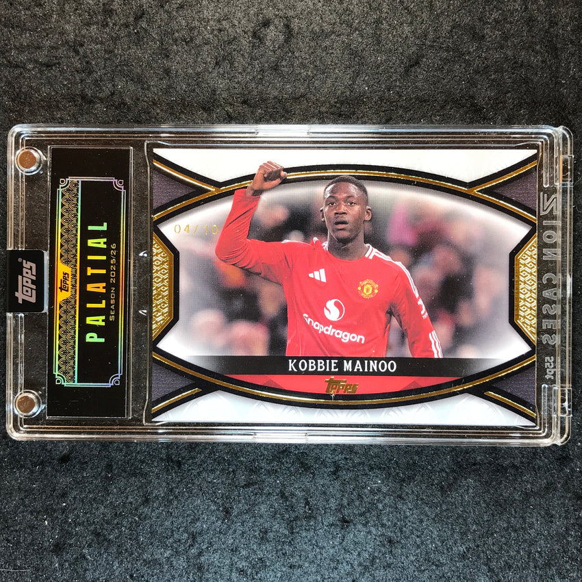 2025-26 Topps Palatial Manchester United KOBBIE MAINOO Stretford End Black 4/10