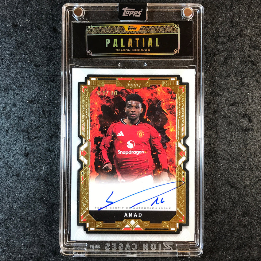 2025-26 Topps Palatial Manchester United AMAD Deluxe Devils Auto Black 1/10