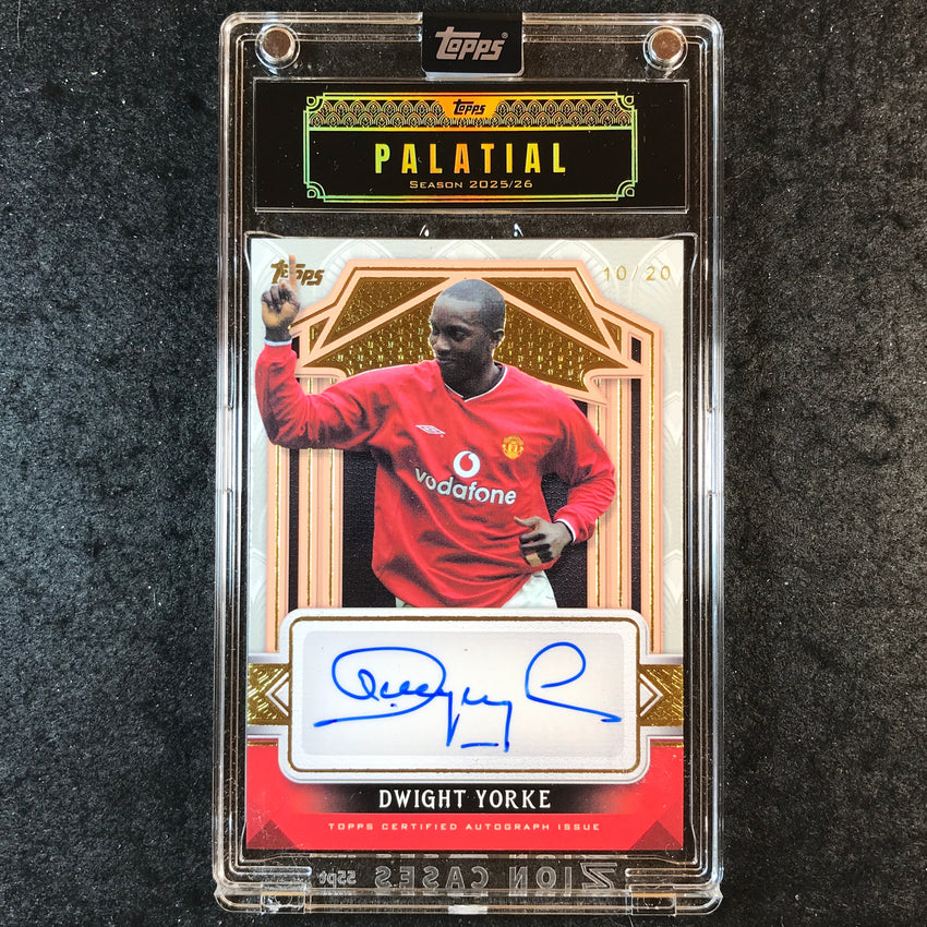 2025-26 Topps Palatial Manchester United DWIGHT YORKE Pride Auto Rose Gold 10/20