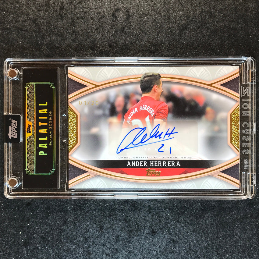 2025-26 Topps Palatial Manchester United ANDER HERRERA Stretford End Auto 1/20