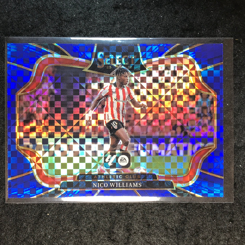 2025-26 Select La Liga NICO WILLIAMS Field Level Blue Checker #241