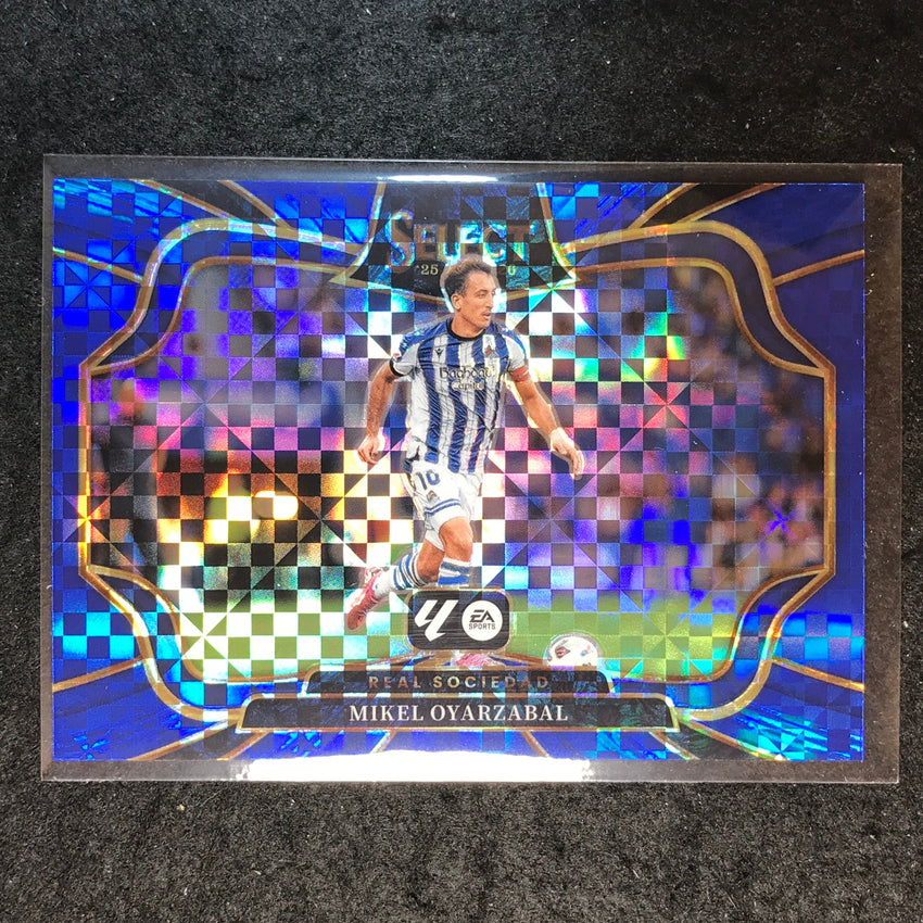 2025-26 Select La Liga MIKEL OYARZABAL Field Level Blue Checker #247