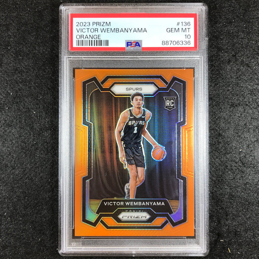 2023 Prizm VICTOR WEMBANYAMA Rookie Orange 13/49 PSA 10 (336)