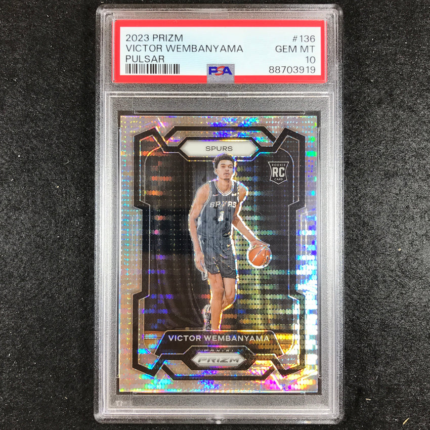 2023 Prizm VICTOR WEMBANYAMA Rookie Pulsar PSA 10 (919)