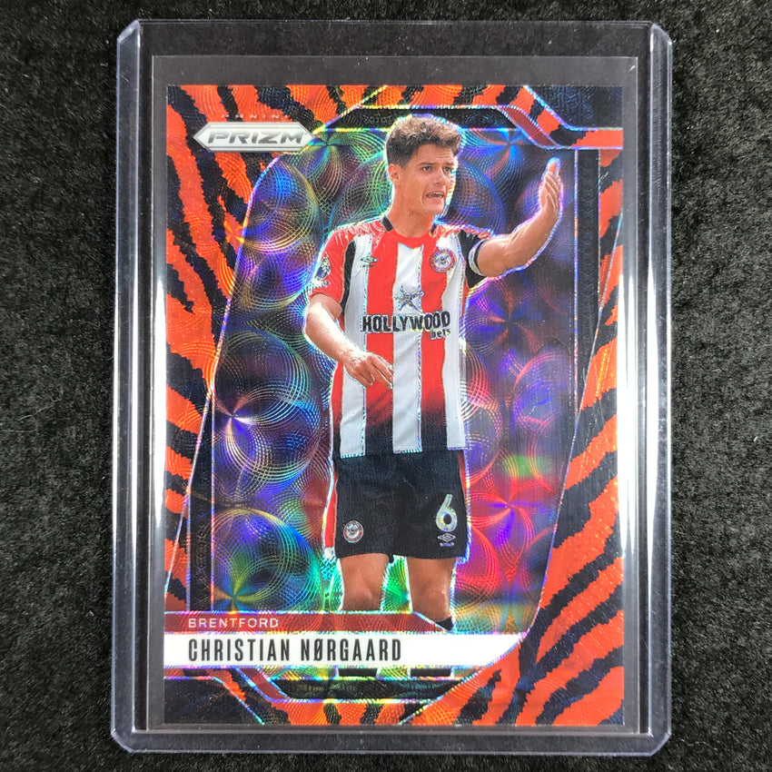 2024-25 Prizm EPL CHRISTIAN NORGAARD Choice Tiger Stripe #246