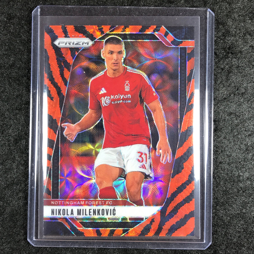 2024-25 Prizm EPL NIKOLA MILENKOVIC Choice Tiger Stripe #260
