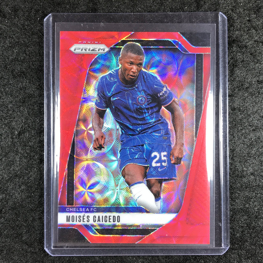 2024-25 Prizm EPL MOISES CAICEDO Choice Red 6/30 #102
