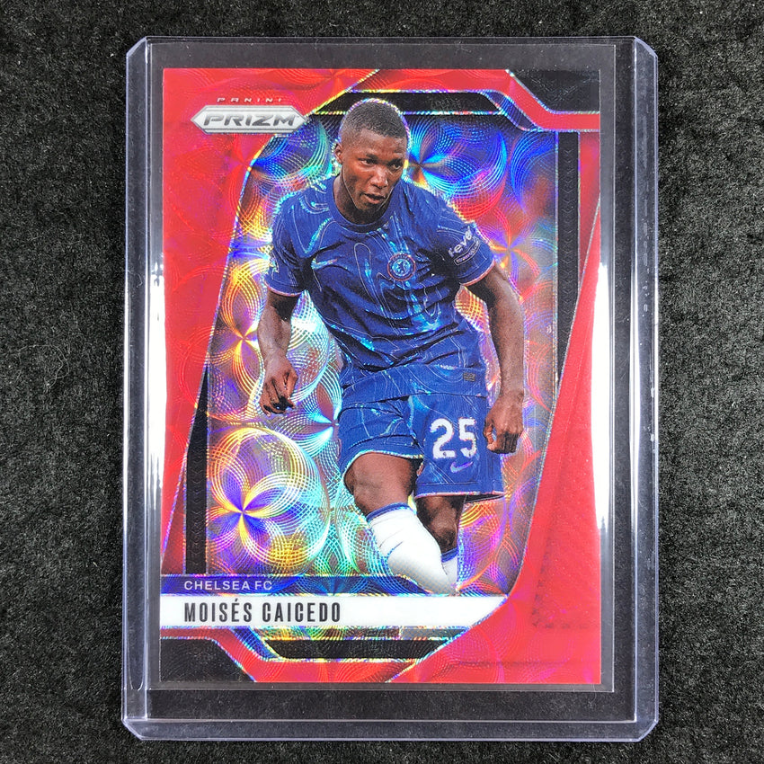 2024-25 Prizm EPL MOISES CAICEDO Choice Red 7/30 #102