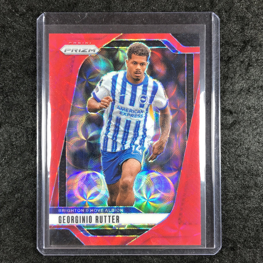 2024-25 Prizm EPL GEORGINIO RUTTER Choice Red 4/30 #181