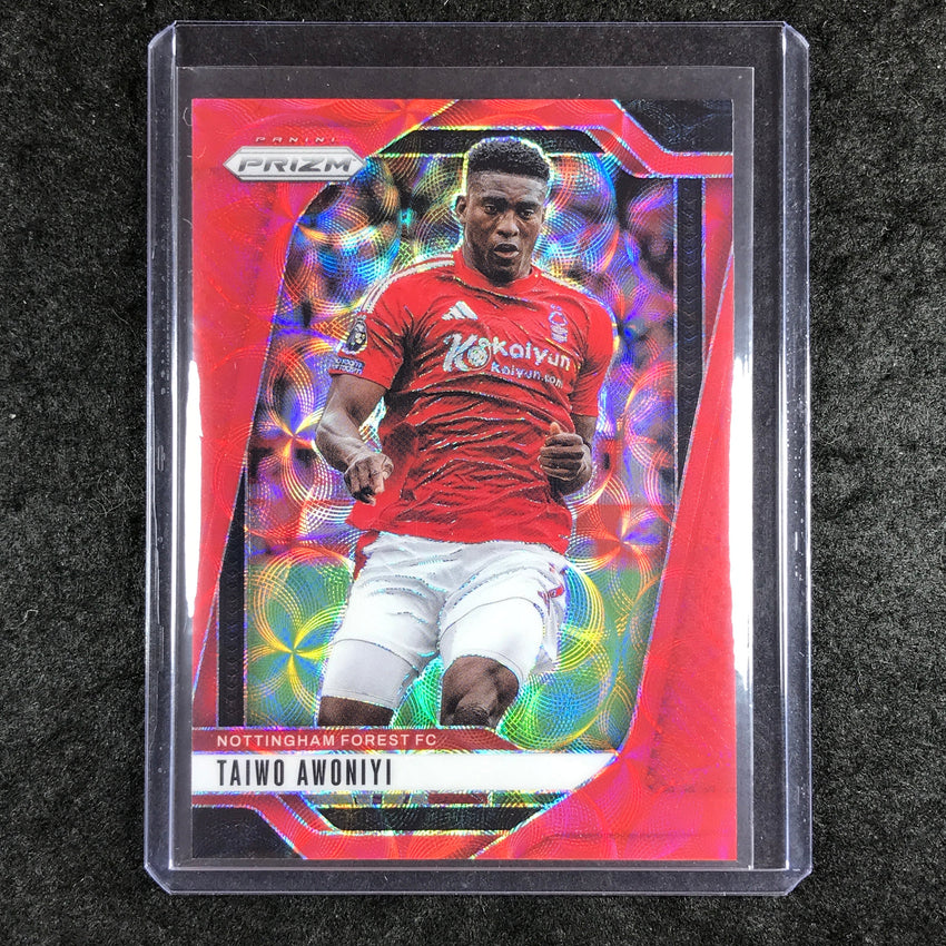 2024-25 Prizm EPL TAIWO AWONIYI Choice Red 2/30 #253
