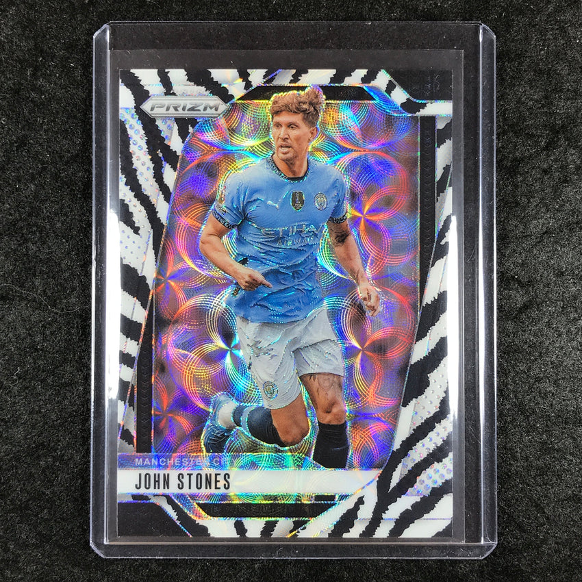 2024-25 Prizm EPL JOHN STONES Choice Zebra 11/15 #17