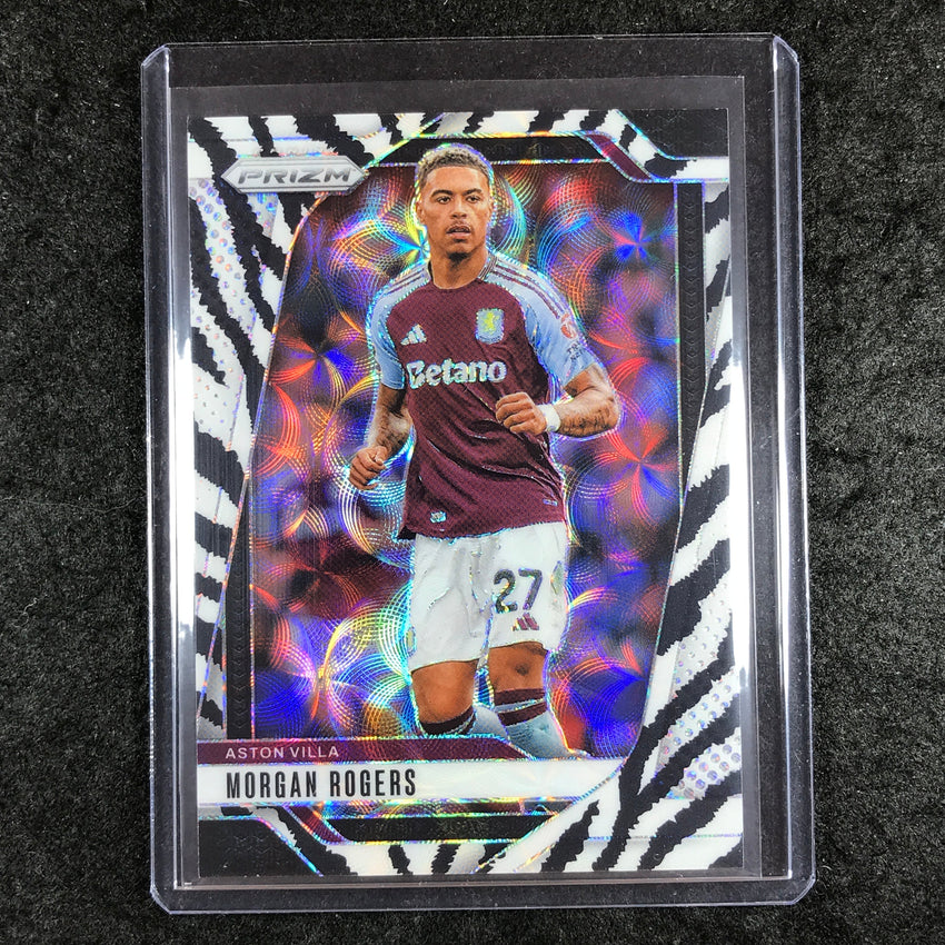 2024-25 Prizm EPL MORGAN ROGERS Choice Zebra 6/15 #66