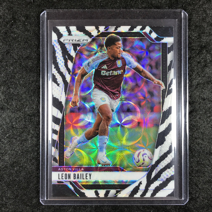 2024-25 Prizm EPL LEON BAILEY Choice Zebra 5/15 #67