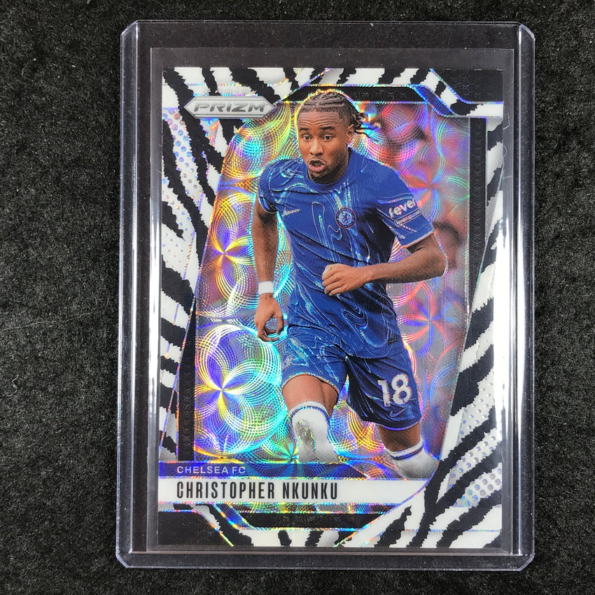 2024-25 Prizm EPL CHRISTOPHER NKUNKU Choice Zebra 6/15 #105