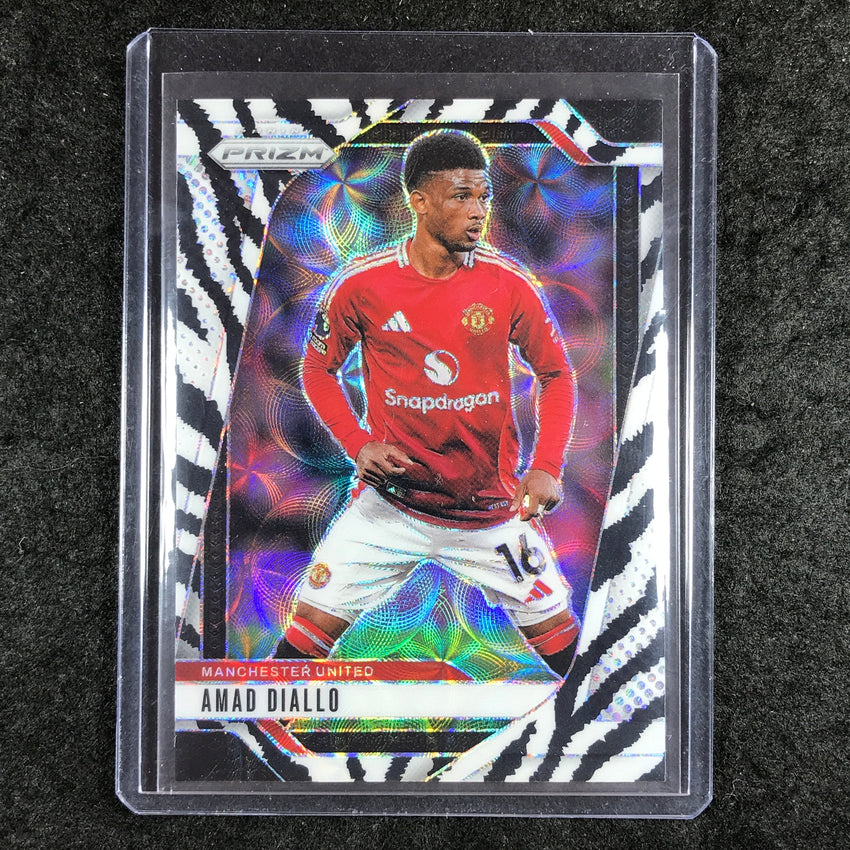 2024-25 Prizm EPL AMAD DIALLO Choice Zebra 7/15 #130