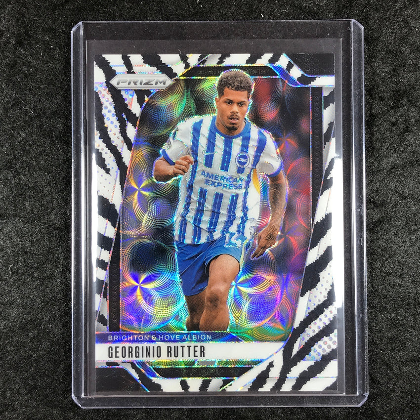 2024-25 Prizm EPL GEORGINIO RUTTER Choice Zebra 13/15 #181