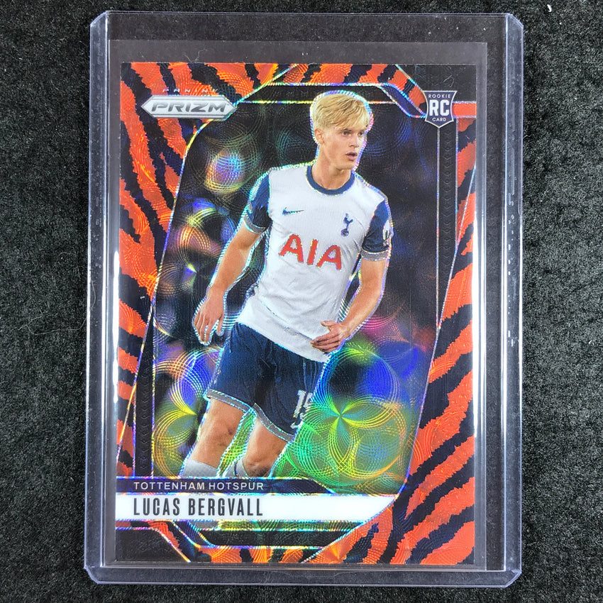 2024-25 Prizm EPL LUCAS BERGVALL Rookie Choice Tiger Stripe #74