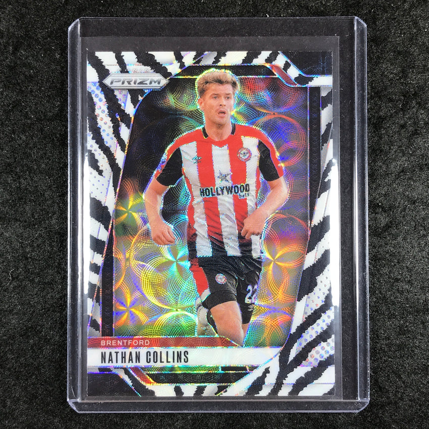 2024-25 Prizm EPL NATHAN COLLINS Choice Zebra 7/15 #244