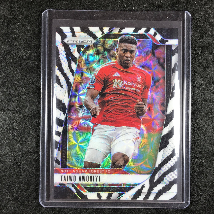 2024-25 Prizm EPL TAIWO AWONIYI Choice Zebra 7/15 #253