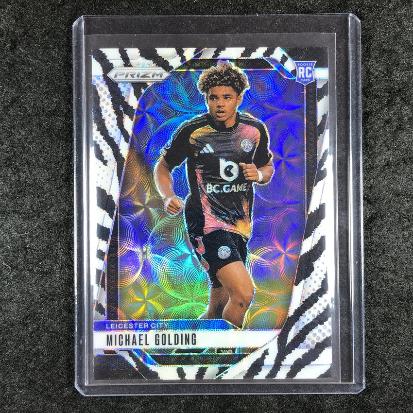 2024-25 Prizm EPL MICHAEL GOLDING Rookie Choice Zebra 7/15 #272