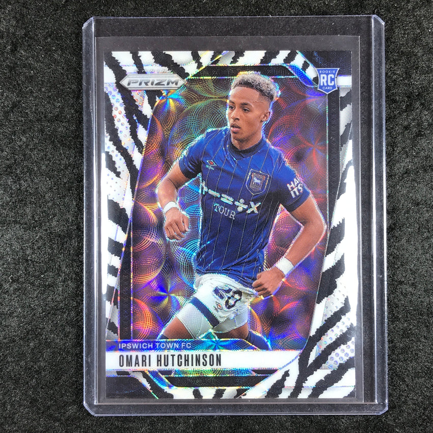 2024-25 Prizm EPL OMARI HUTCHINSON Rookie Choice Zebra 3/15 #277