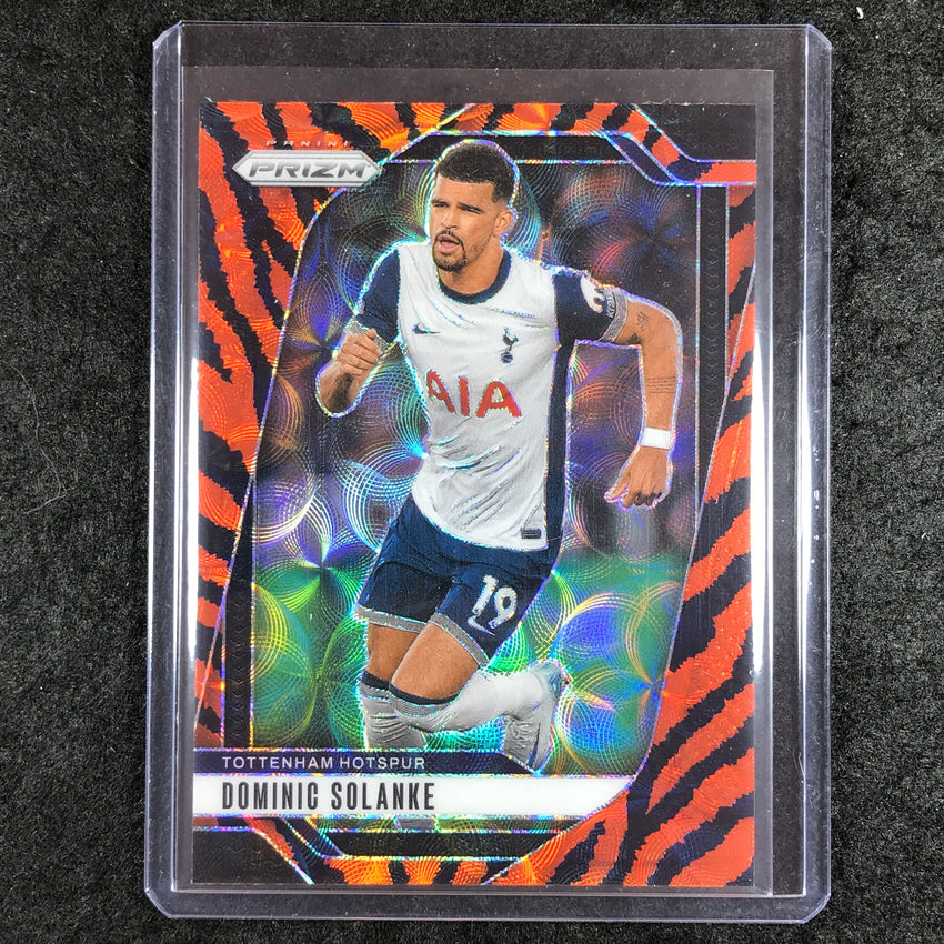 2024-25 Prizm EPL DOMINIC SOLANKE Choice Tiger Stripe #80