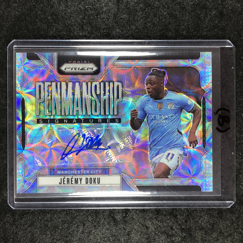 2024-25 Prizm EPL JEREMY DOKU Penmanship Auto Choice #JD (B)