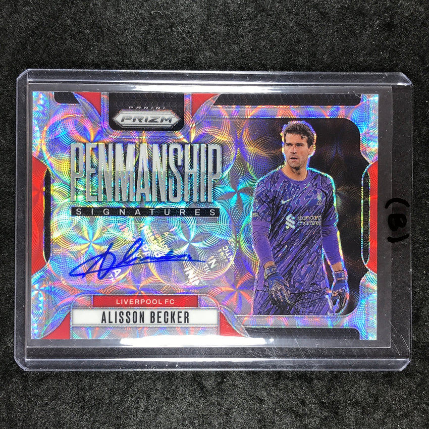 2024-25 Prizm EPL ALISSON BECKER Penmanship Auto Choice #AB (B)