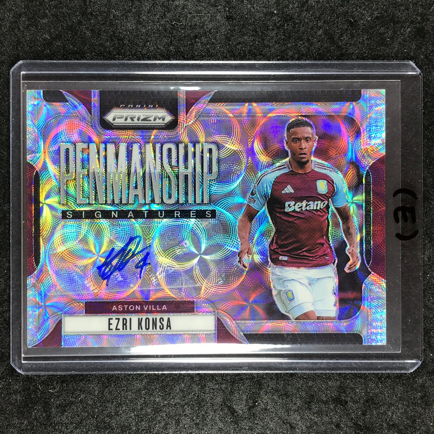 2024-25 Prizm EPL EZRI KONSA Penmanship Auto Choice #EK (E)