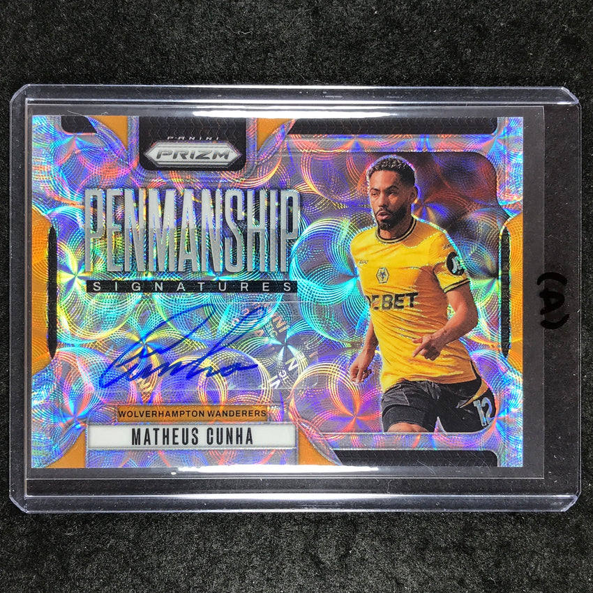 2024-25 Prizm EPL MATHEUS CUNHA Penmanship Auto Choice #MC (A)