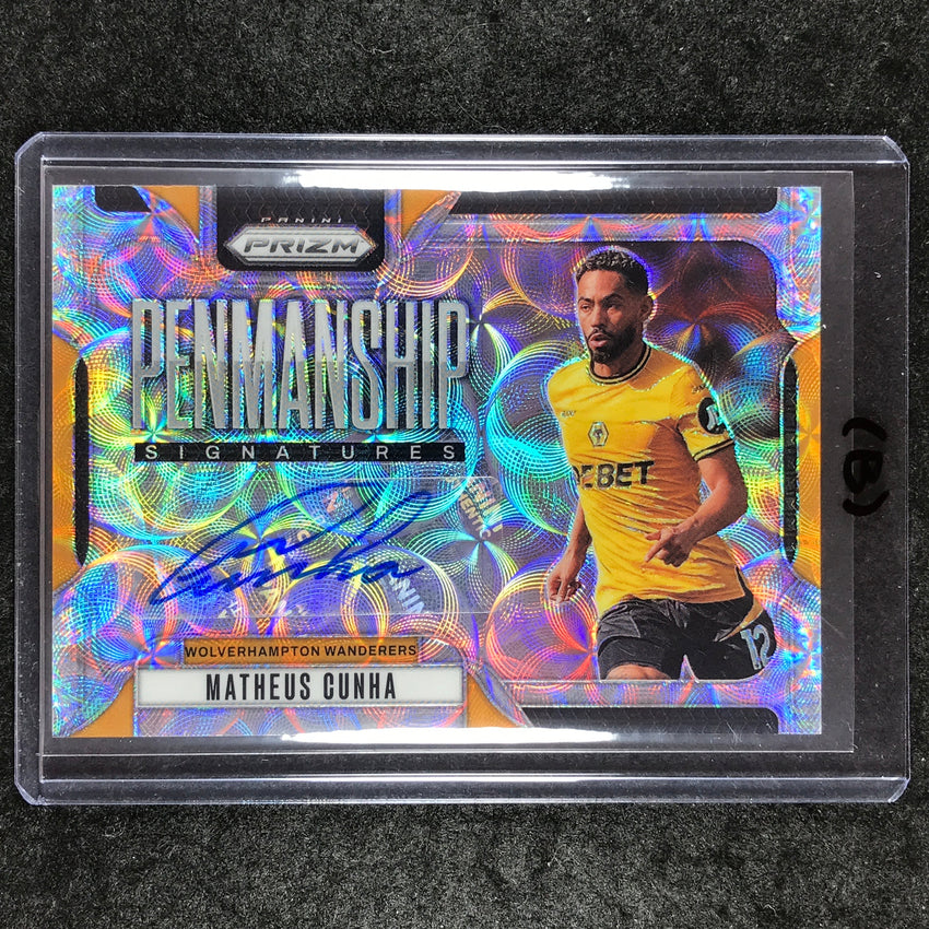 2024-25 Prizm EPL MATHEUS CUNHA Penmanship Auto Choice #MC (B)