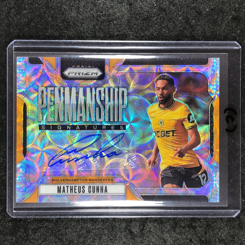 2024-25 Prizm EPL MATHEUS CUNHA Penmanship Auto Choice #MC (C)