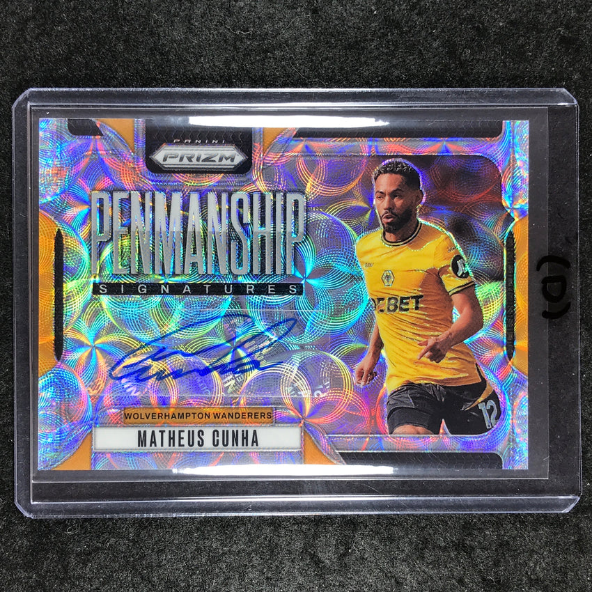 2024-25 Prizm EPL MATHEUS CUNHA Penmanship Auto Choice #MC (D)