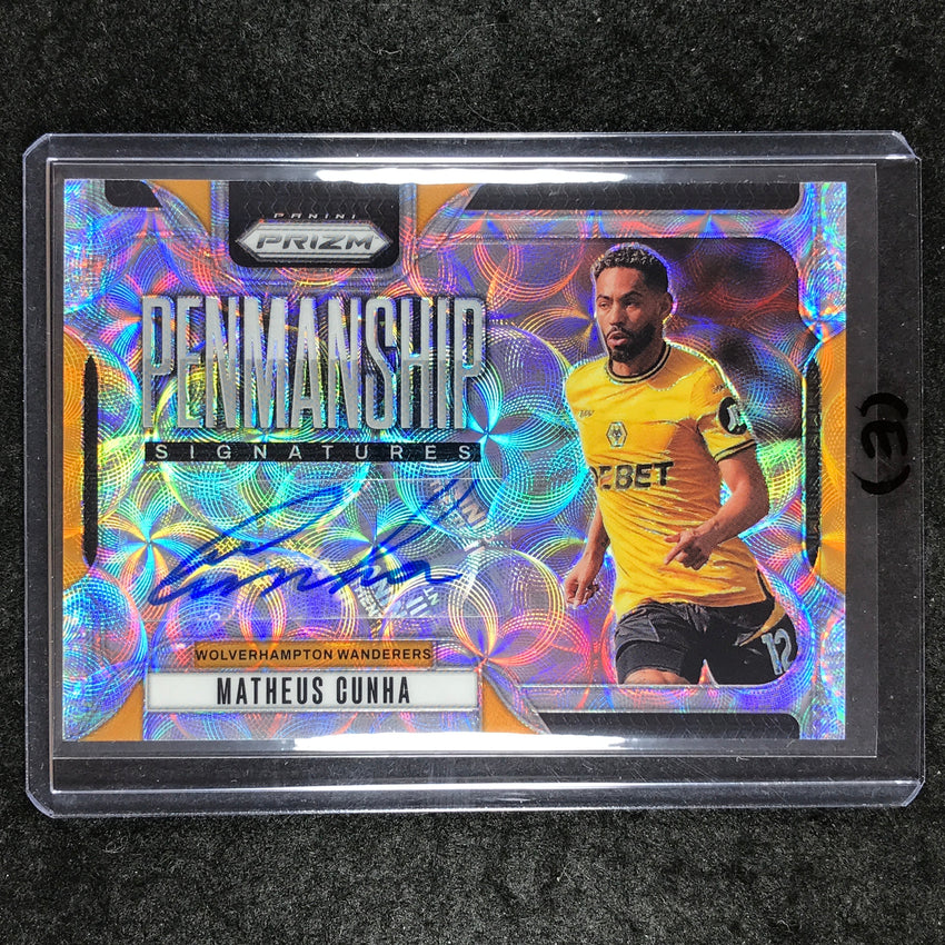 2024-25 Prizm EPL MATHEUS CUNHA Penmanship Auto Choice #MC (E)