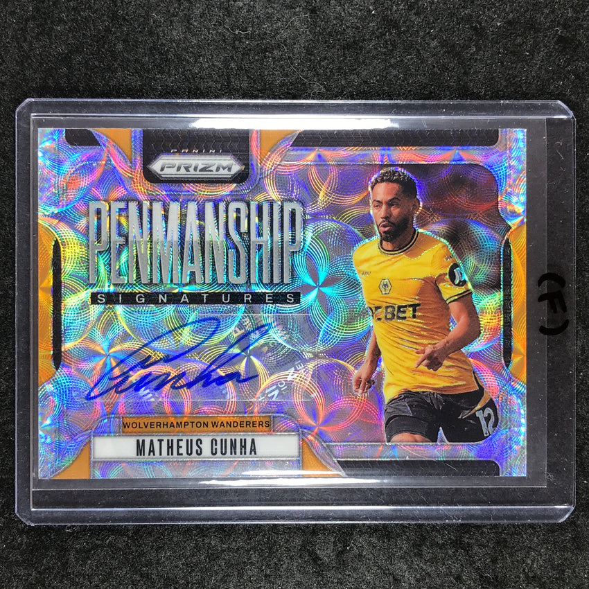 2024-25 Prizm EPL MATHEUS CUNHA Penmanship Auto Choice #MC (F)